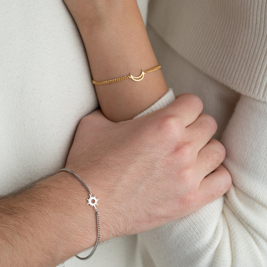 MOON SUN PARTNERARMBAND | 925 SILBER