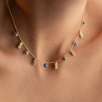 INFINITY X NAZAR KETTE aus 925 Silber - Eleganter Halskette - AURIME
