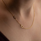 DUO BASIC LETTER HALSKETTE | 925 SILBER