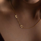 DUO BASIC LETTER HALSKETTE | 925 SILBER