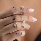 STERN X NAZAR KETTE aus 925 Silber - Eleganter Halskette - AURIME