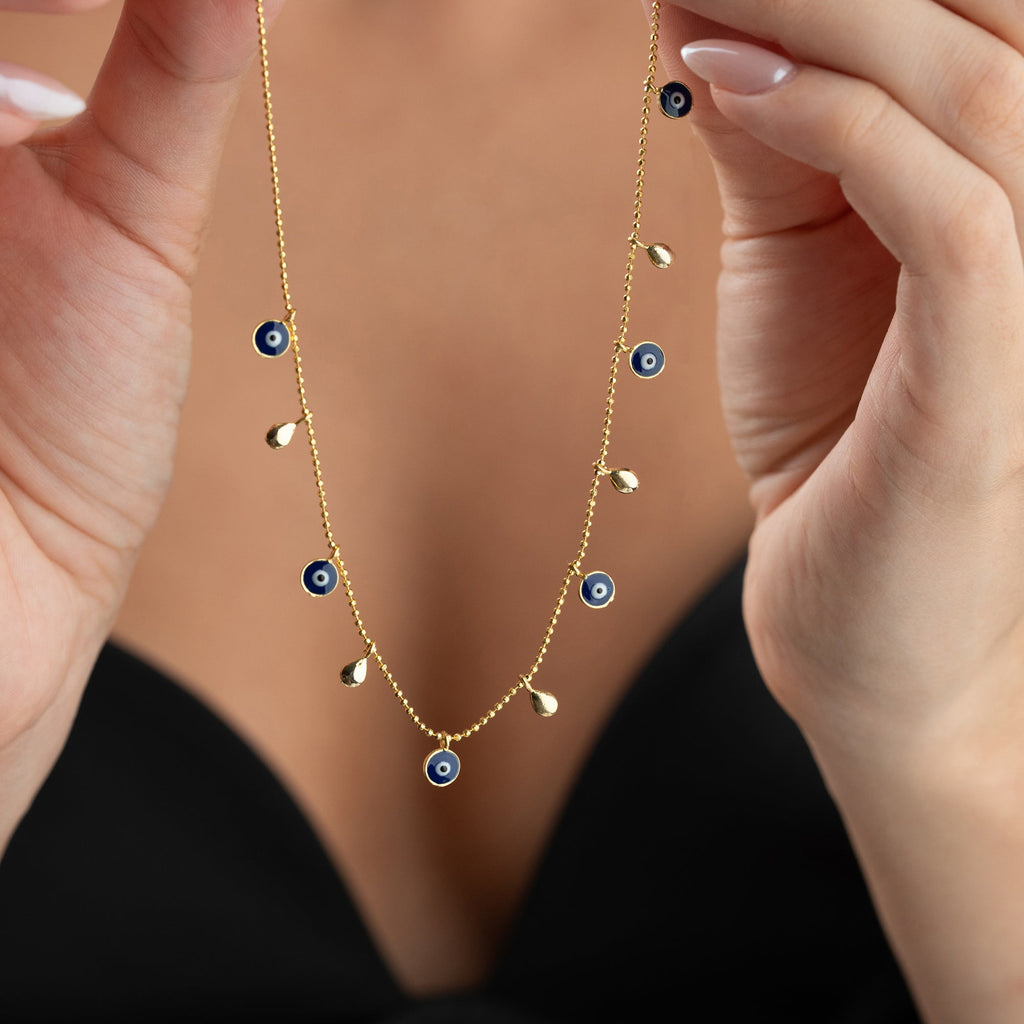DROP X NAZAR KETTE aus 925 Silber - Eleganter Halskette - AURIME