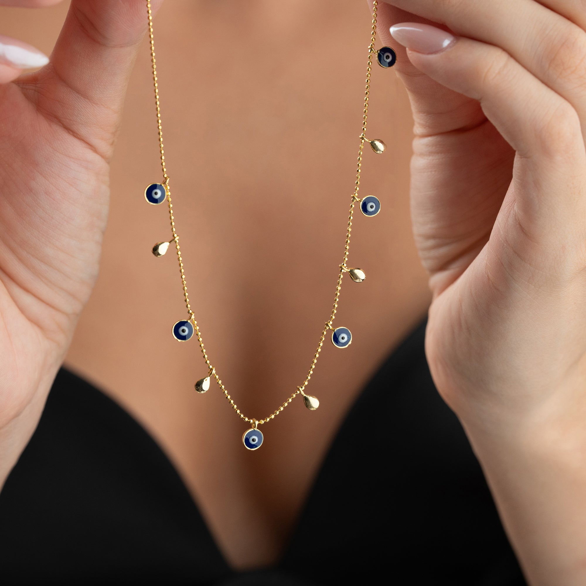 DROP X NAZAR KETTE aus 925 Silber - Eleganter Halskette - AURIME