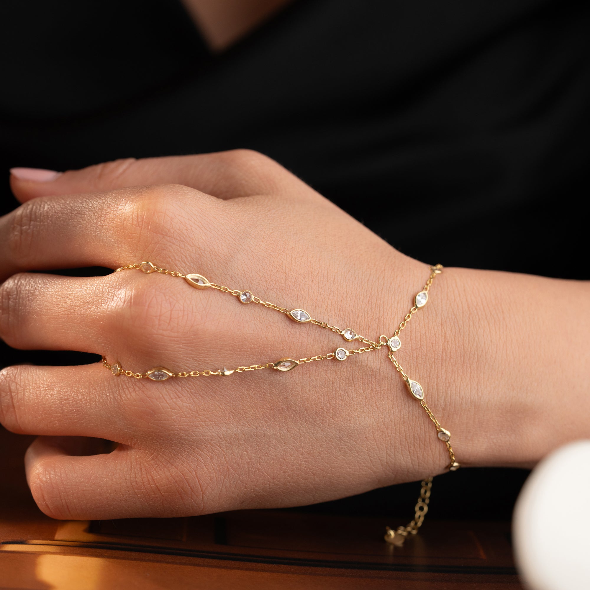 MIT MEHREREN STEINEN
 HANDKETTE | 925 SILBER