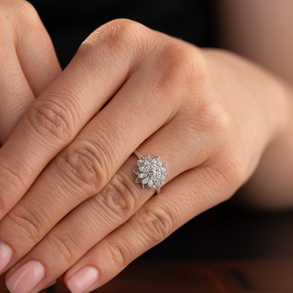 LOTUS RING | 925 SILBER