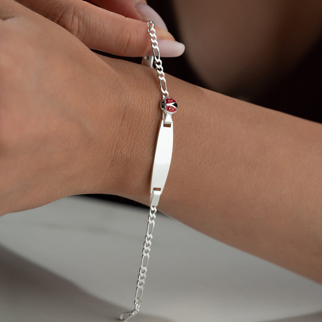 MARIENKÄFER KINDER ARMBAND | 925 SILBER