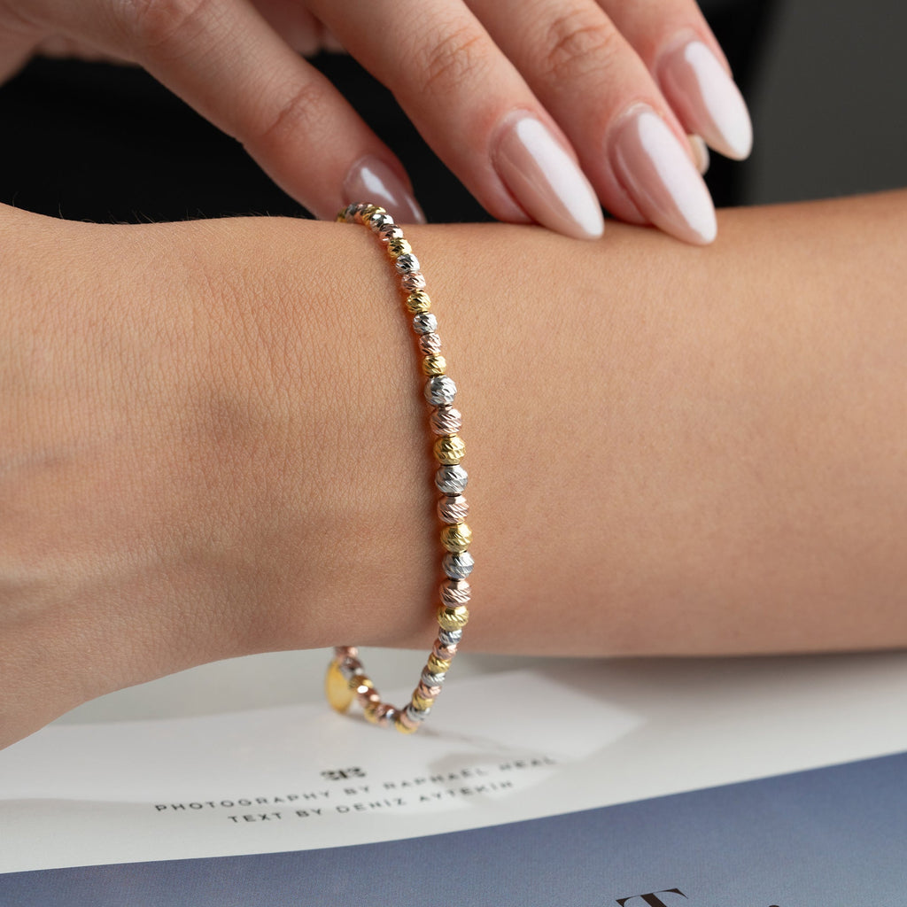 TRICOLOR DORIKA ARMBAND aus 925 Silber - Eleganter Armband - AURIME