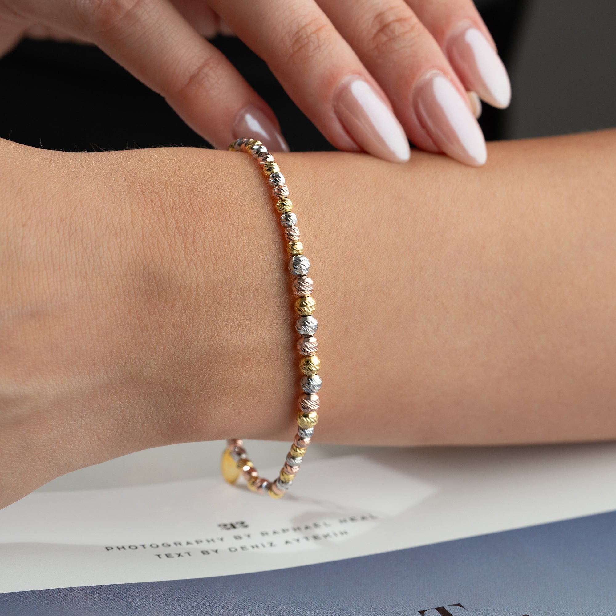 TRICOLOR DORIKA ARMBAND aus 925 Silber - Eleganter Armband - AURIME