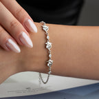 DOLPHIN STONE ARMBAND aus 925 Silber - Eleganter Armband - AURIME