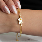 BUTTERFLY STONE ARMBAND aus 925 Silber - Eleganter Armband - AURIME