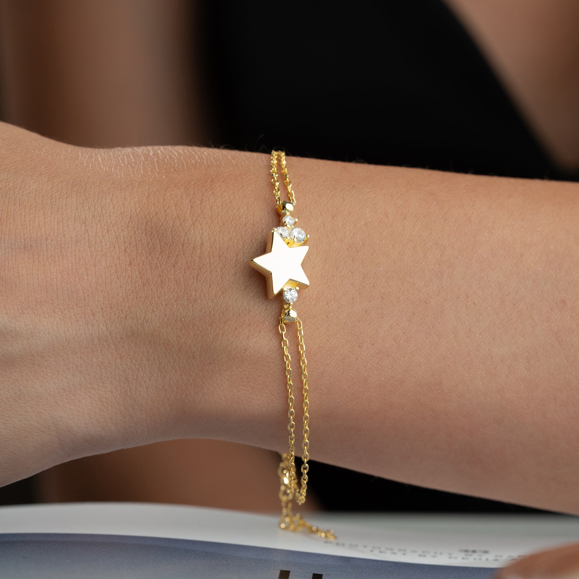 STERN STONE ARMBAND aus 925 Silber - Eleganter Armband - AURIME
