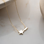 STERNSCHNUPPE HALSKETTE aus 925 Silber - Eleganter Halskette - AURIME