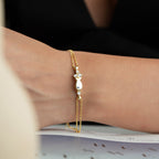 FISH STONE ARMBAND aus 925 Silber - Eleganter Armband - AURIME