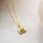 ZIRKONIA KREBS HALSKETTE aus 925 Silber - Eleganter Halskette - AURIME