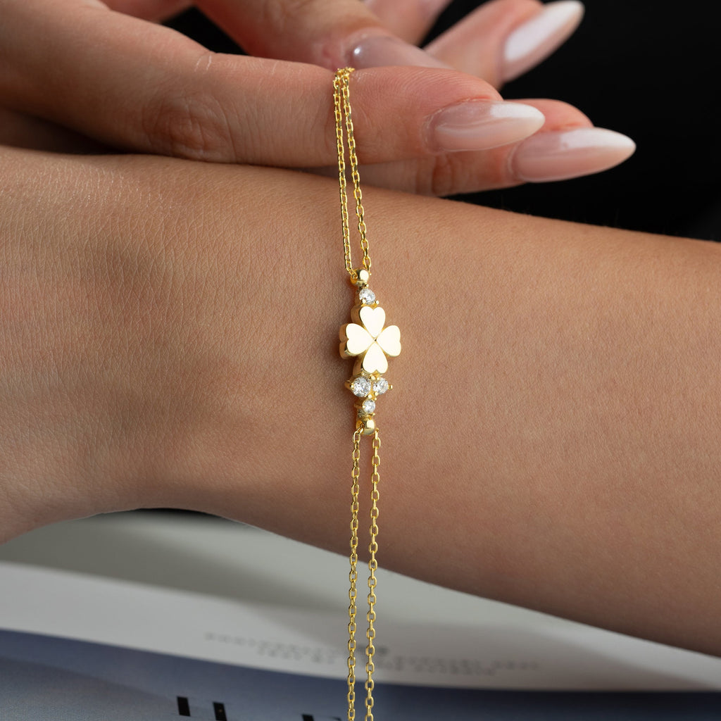 KLEE STONE ARMBAND aus 925 Silber - Eleganter Armband - AURIME