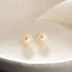 ZIRKONIA PEARL OHRRINGE aus 925 Silber - Eleganter Ohrringe - AURIME