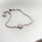 LOTUS ARMKETTE aus 925 Silber - Eleganter Halskette - AURIME