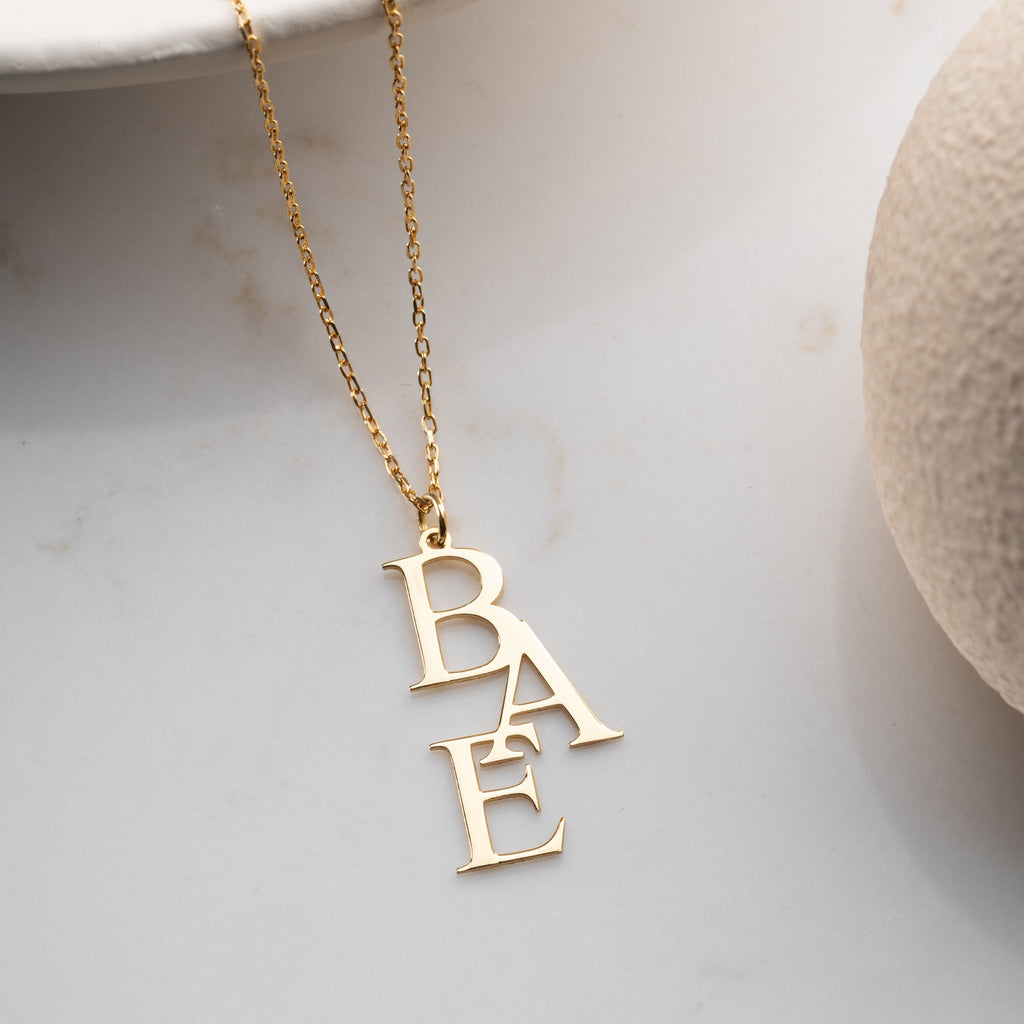 TRIO LETTER HALSKETTE | 925 SILBER