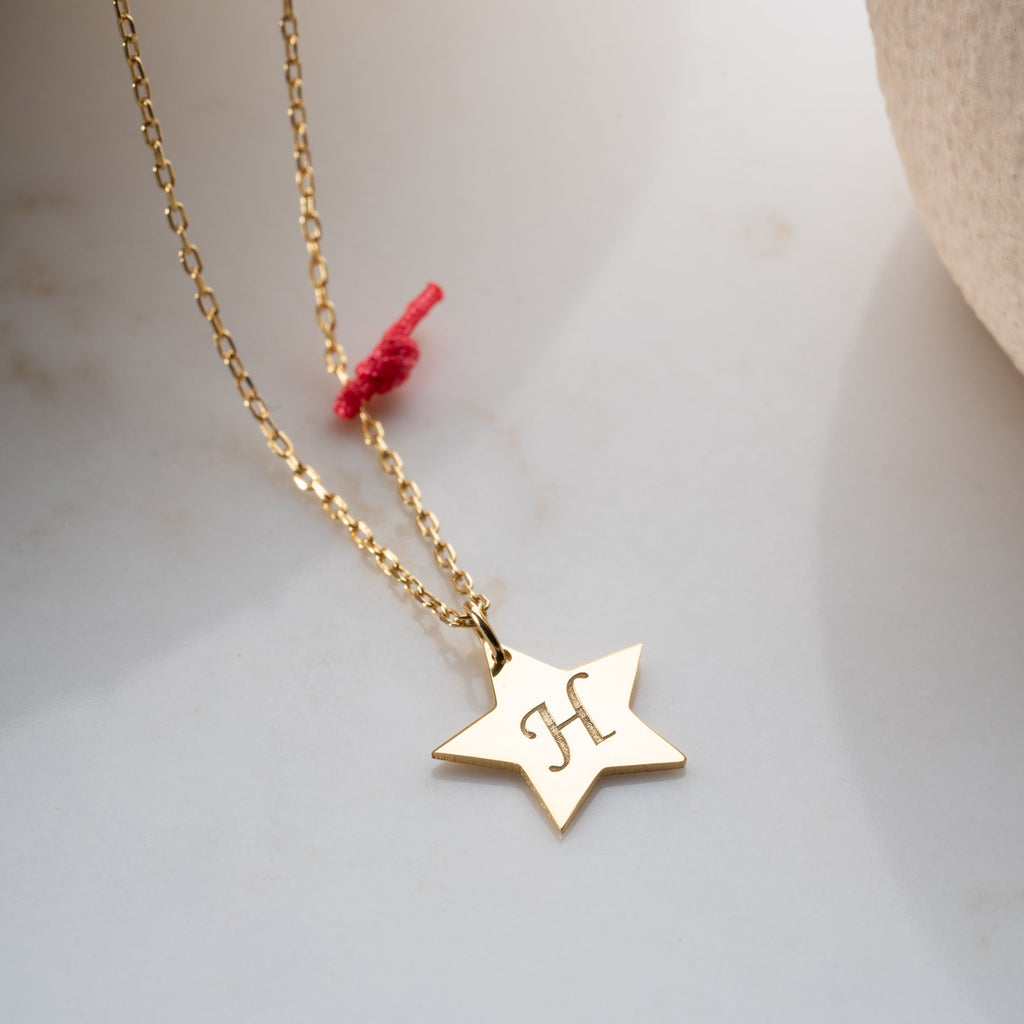 STERN LETTER HALSKETTE | 925 SILBER