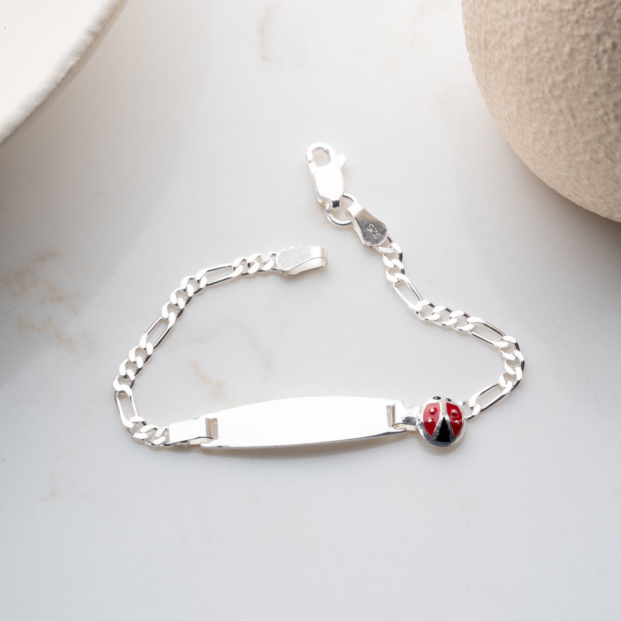 MARIENKÄFER KINDER ARMBAND | 925 SILBER