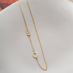 DUO BASIC LETTER HALSKETTE | 925 SILBER