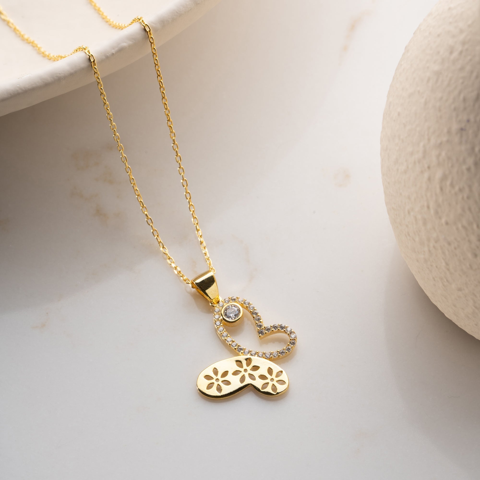 SORA HALSKETTE aus 925 Silber - Eleganter Halskette - AURIME