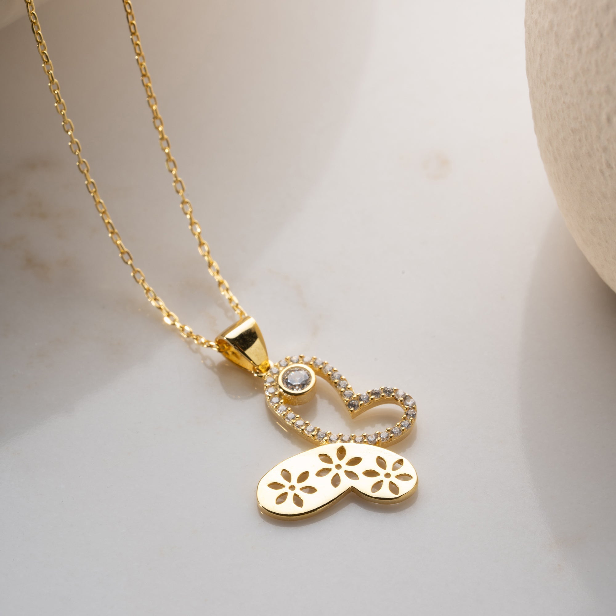 SORA HALSKETTE aus 925 Silber - Eleganter Halskette - AURIME