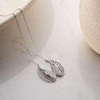 ENGELSFLÜGEL HALSKETTE aus 925 Silber - Eleganter Halskette - AURIME
