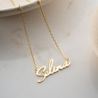 NAMENSKETTE SCHRIFTART CAPETOWN aus 925 Silber - Eleganter Halskette - AURIME