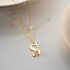 INITIALEN COMBO HALSKETTE aus 925 Silber - Eleganter Halskette - AURIME