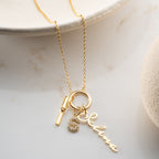 RUNDE CHAIN NAMENSKETTE aus 925 Silber - Eleganter Halskette - AURIME