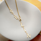 SOMMER NAMENSKETTE aus 925 Silber - Eleganter Halskette - AURIME