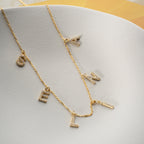 CHOCKER ZIRKONIA NAMENSKETTE aus 925 Silber - Eleganter Halskette - AURIME