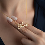 NAMENSKETTE SCHRIFTART CAPETOWN aus 925 Silber - Eleganter Halskette - AURIME