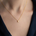 MINIMAL BUCHSTABEN HALSKETTE aus 925 Silber - Eleganter Halskette - AURIME