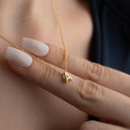 MINIMAL BUCHSTABEN HALSKETTE aus 925 Silber - Eleganter Halskette - AURIME