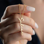 ENGLISH NOTERA NAMENSKETTE aus 925 Silber - Eleganter Halskette - AURIME