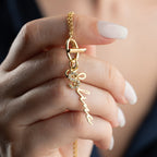 RUNDE CHAIN NAMENSKETTE aus 925 Silber - Eleganter Halskette - AURIME