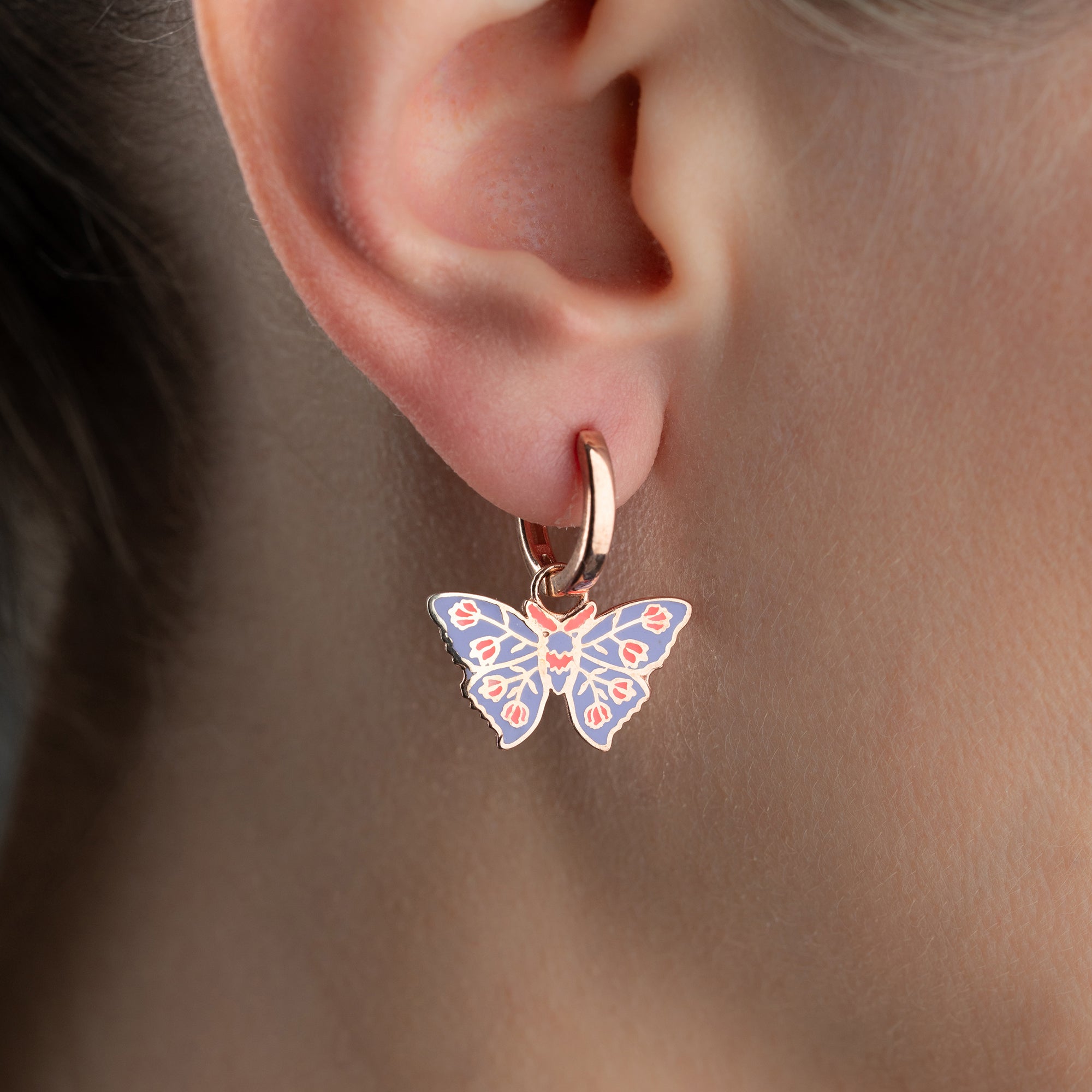 KINDER BUTTERFLY OHRRINGE aus 925 Silber - Eleganter Ohrringe - AURIME