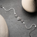 HERZ SCHNEEFLOCKE BLOOM ARMBAND | 925 SILBER