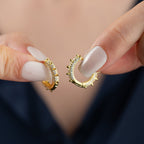 ORYN OHRRINGE aus 925 Silber - Eleganter Ohrringe - AURIME