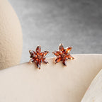 RED LOTUS OHRRINGE aus 925 Silber - Eleganter Ohrringe - AURIME