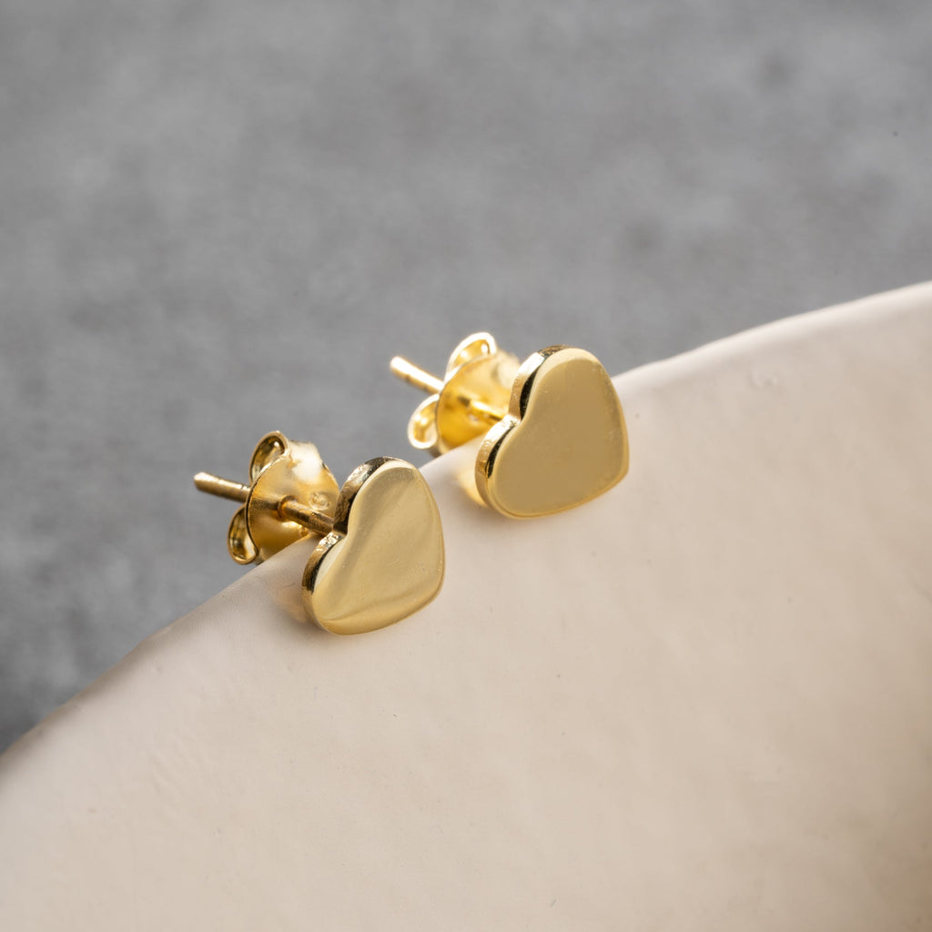 MINI HERZ OHRRINGE aus 925 Silber - Eleganter Ohrringe - AURIME