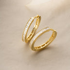 BIG MINI BAGUETTE OHRRINGE aus 925 Silber - Eleganter Ohrringe - AURIME