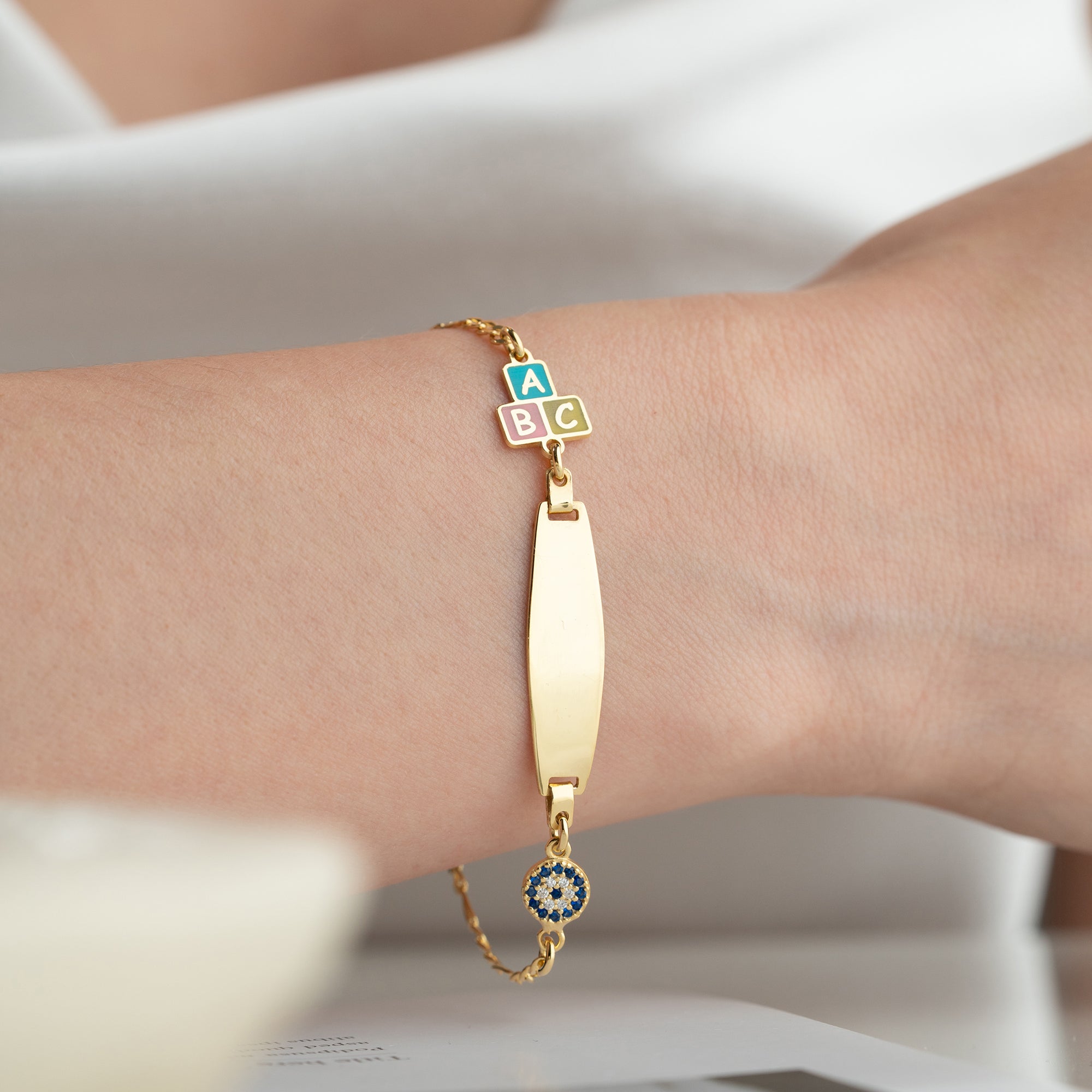 ABC NAZAR KINDER ARMBAND | 925 SILBER