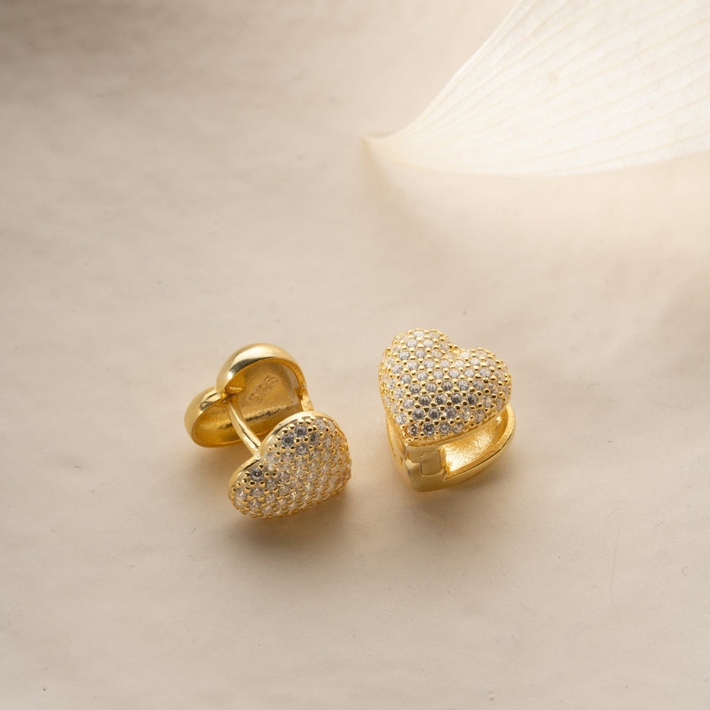 MIA HERZ OHRRINGE | 925 SILBER