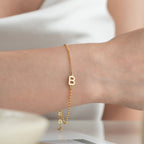 DOTCH BUCHSTABEN BASIC ARMBAND aus 925 Silber - Eleganter Armband - AURIME
