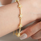 ICED STERN ARMBAND aus 925 Silber - Eleganter Armband - AURIME