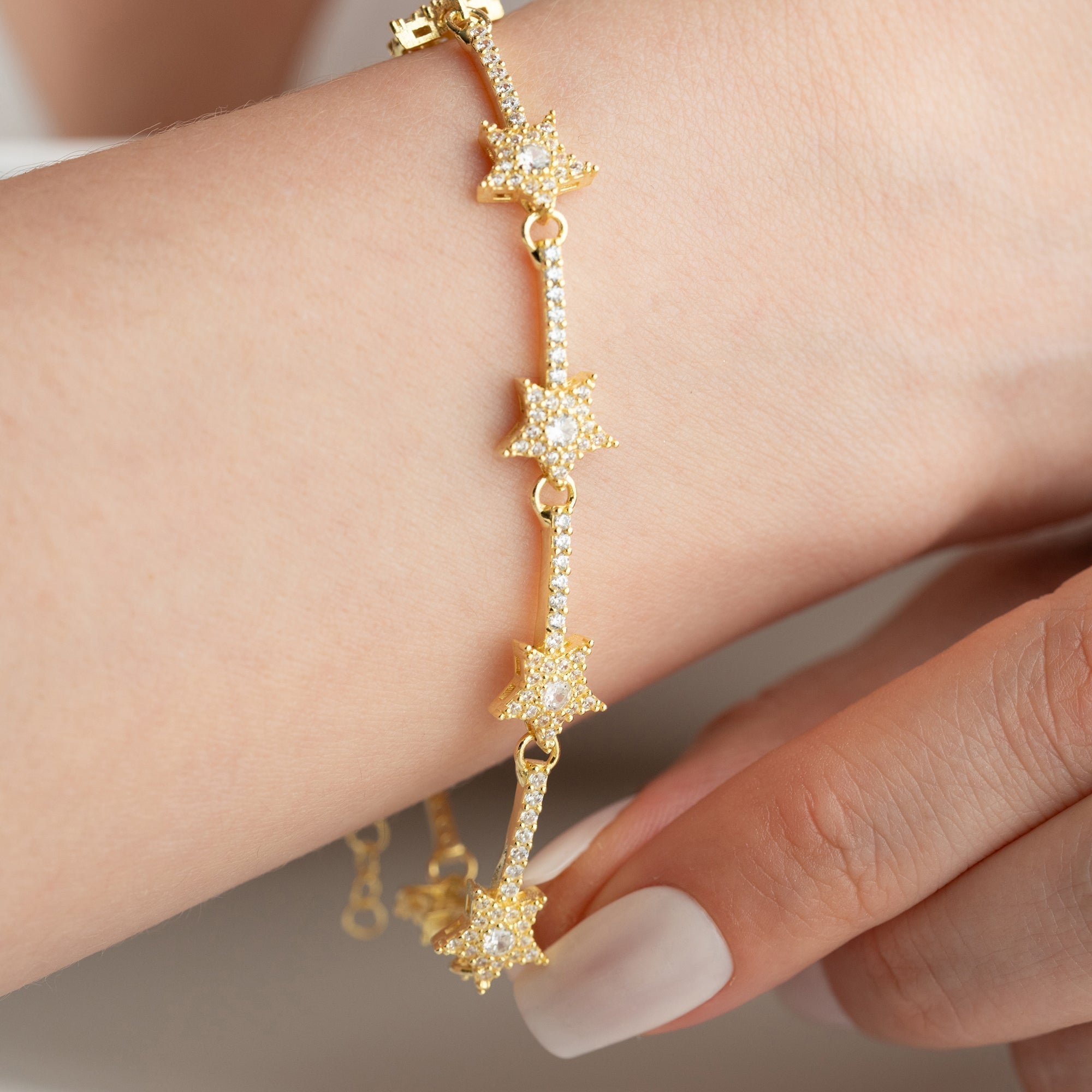 ICED STERN ARMBAND aus 925 Silber - Eleganter Armband - AURIME