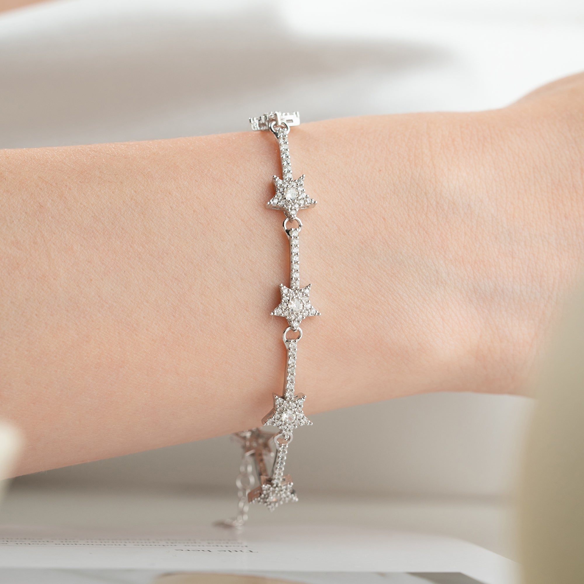 ICED STERN ARMBAND aus 925 Silber - Eleganter Armband - AURIME